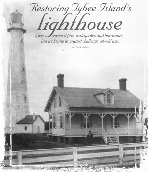 Old Tybee Lighthouse from magazine cover