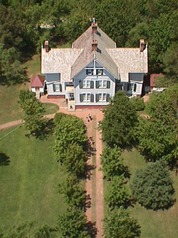 Currituck keepers house as seen from the lighthouse