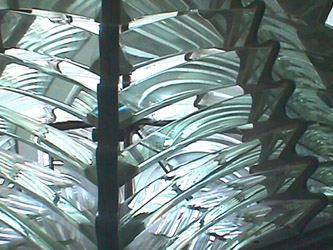Close up of Fresnel Lens from Calvert Museum
